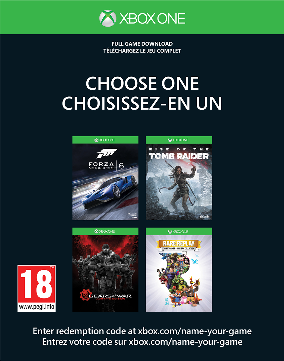 View Larger - Xbox One Choose One Choisissez Un Elige Uno (1300x1520), Png Download