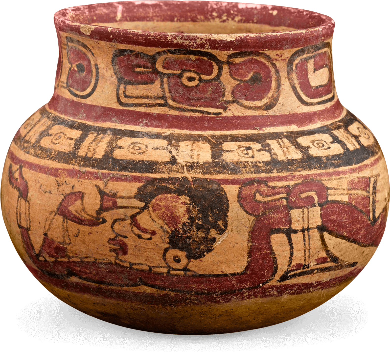 Pre-columbian Mayan Bowl - Pottery Mayas (1750x1750), Png Download