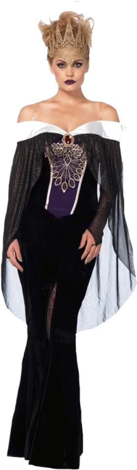 Leg Avenue Bewitching Evil Queen Costume - Evil Queen Halloween (600x951), Png Download