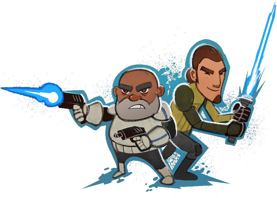 Star Wars Rebels Reddit Transparent Background - Captain Rex And Kanan (1023x673), Png Download
