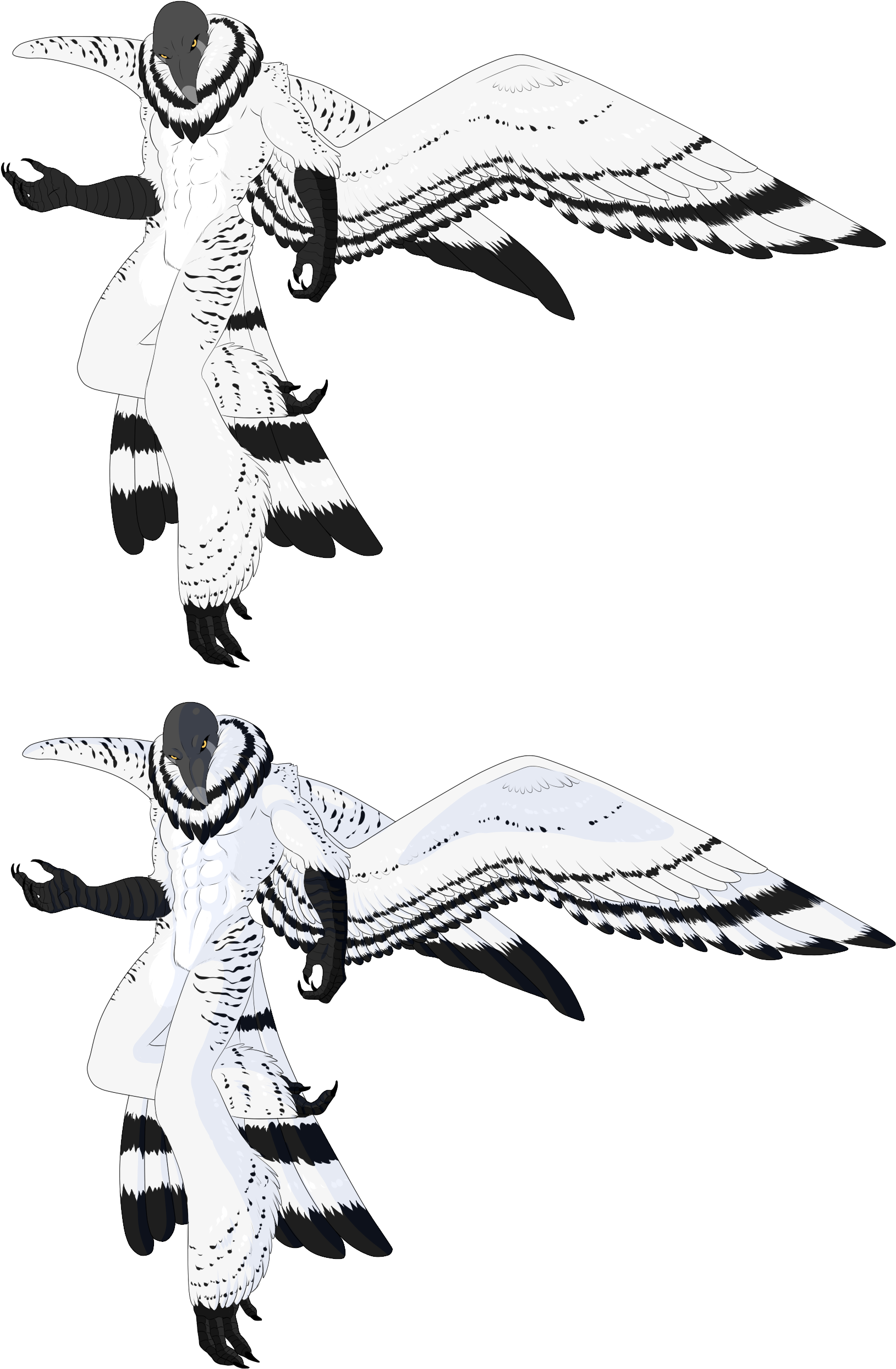 Custom Monster Man 8 Snowy Owl By Shadowinkwarrior (1700x2600), Png Download