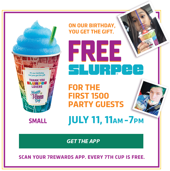 July 11, 2018 Is Free 7-11 Slurpee Day - Ice Cream (600x600), Png Download
