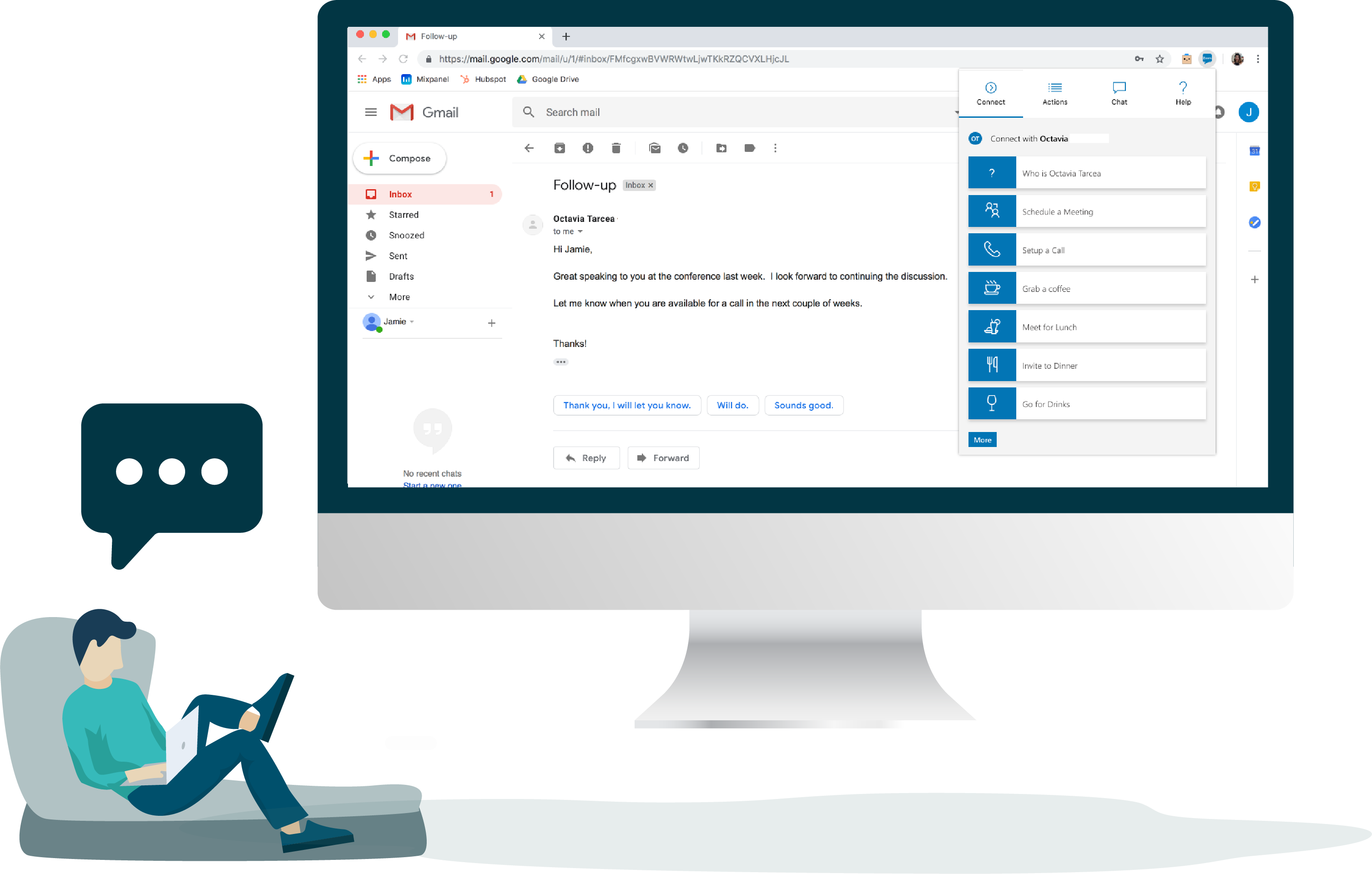 The Chrome Plugin Works Where Employees Work, Allowing - Computer Icon (3016x1922), Png Download