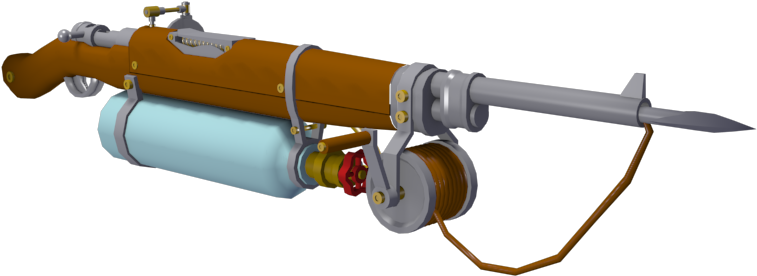 Harpoon Gun- 3d Block Out - Explosive Weapon (1000x1000), Png Download