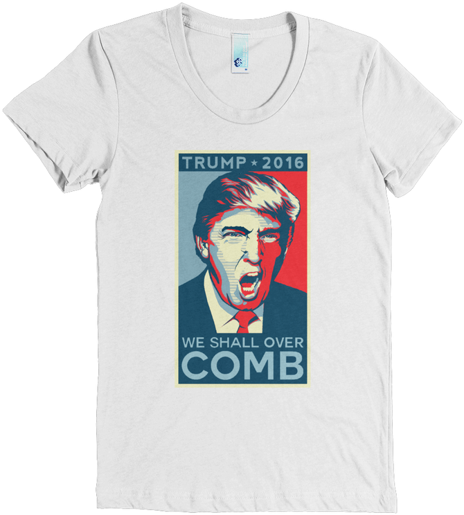 We Shall Over Comb Slogan - T-shirt (800x800), Png Download