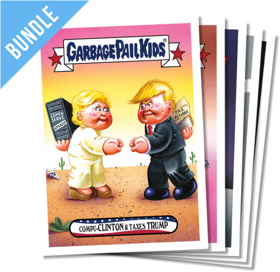 2016 Election - Donald Trump Garbage Pail Kid (595x595), Png Download