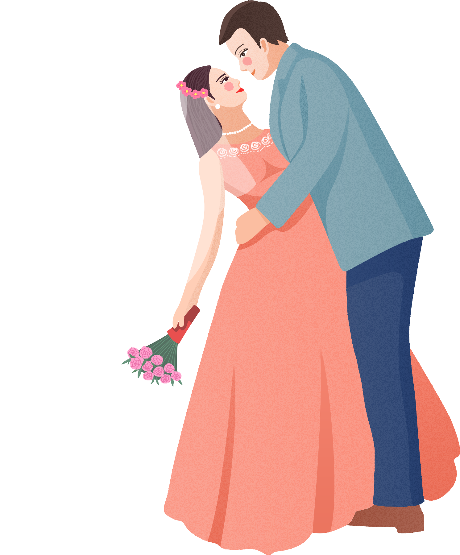 Married Couple Blossom Png And Psd - Illustration (2000x2000), Png Download