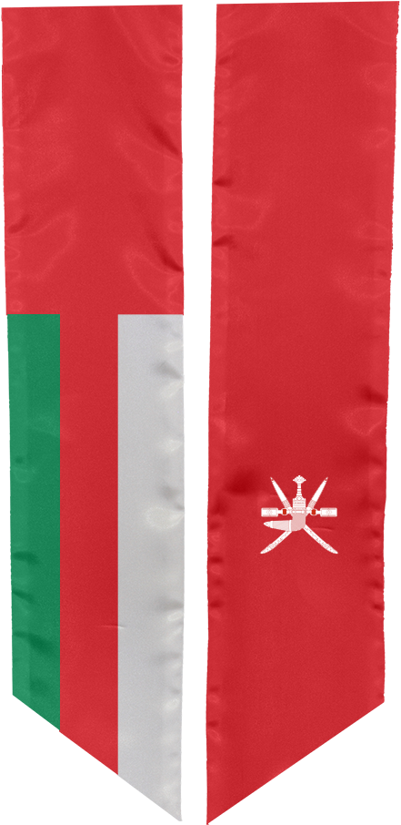 Study Abroad Sash For Oman - Oman Flag (694x1041), Png Download