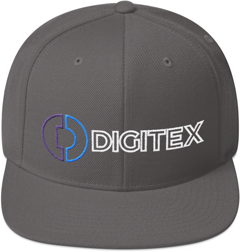 Digitex / Dgtx Ocwlh Snapback Hat Dark Grey Crypto - Baseball Cap (1000x1000), Png Download