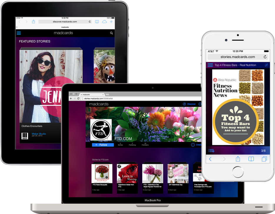 Madcards Devices2 - Iphone (1082x800), Png Download