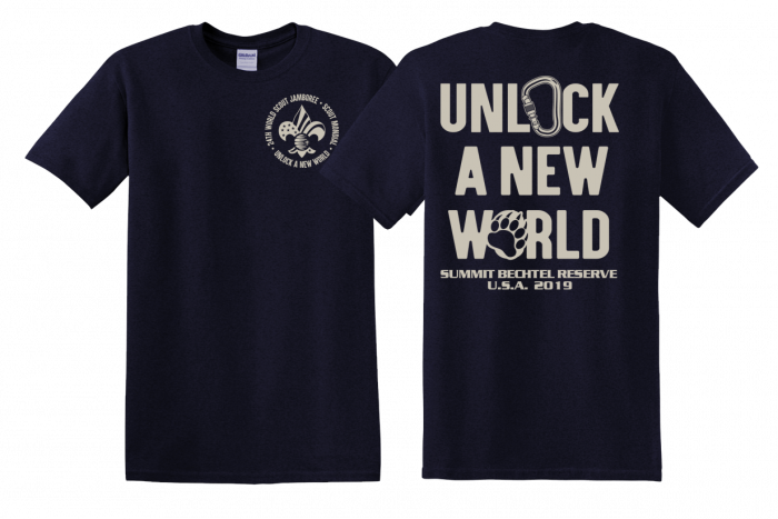 2019 World Scout Jamboree Usa Contingent "unlock A - Active Shirt (700x467), Png Download