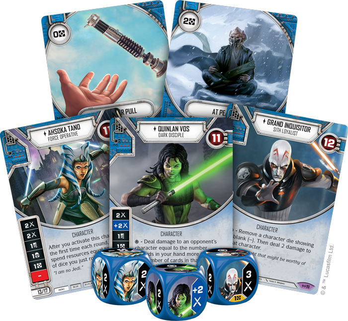 Fantasy Flight Games Previews Champions Of The Force - Star Wars Destiny Empire At War Cards (700x644), Png Download