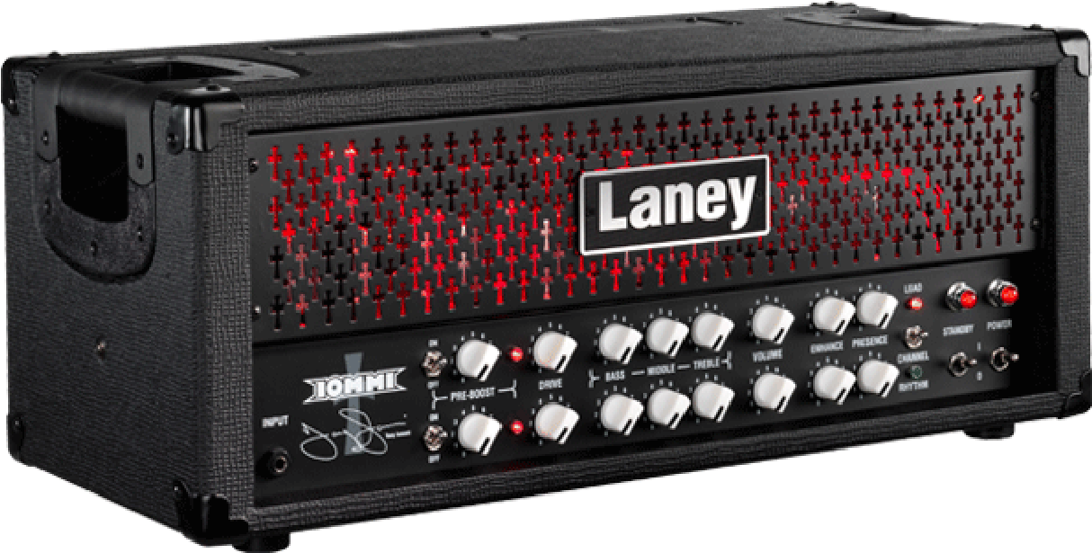 Laney Ti100 Tony Iommi Signature Guitar Amp Head - Laney (1224x1224), Png Download