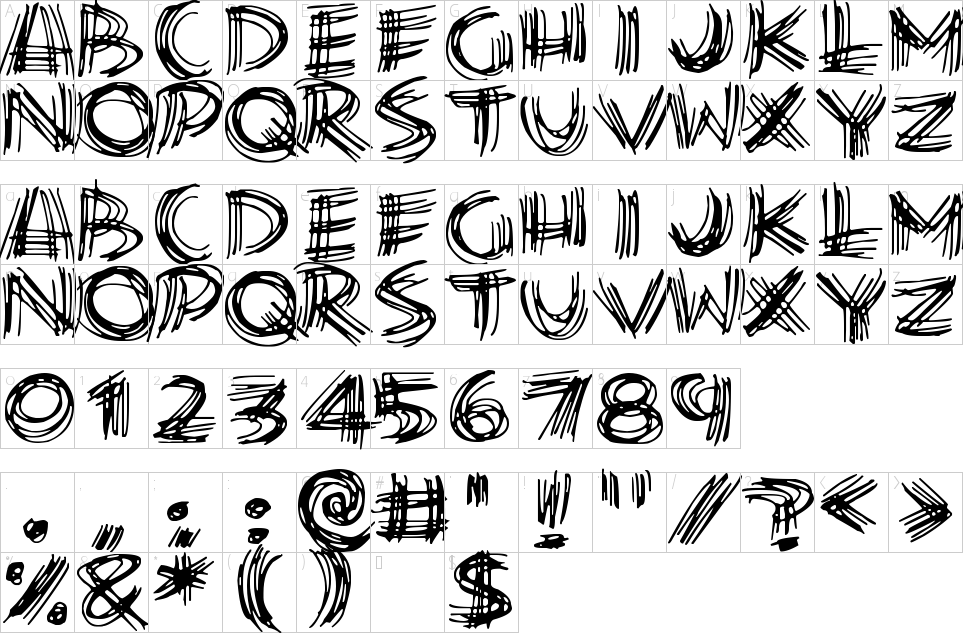 Character Map - Calligraphy (963x633), Png Download