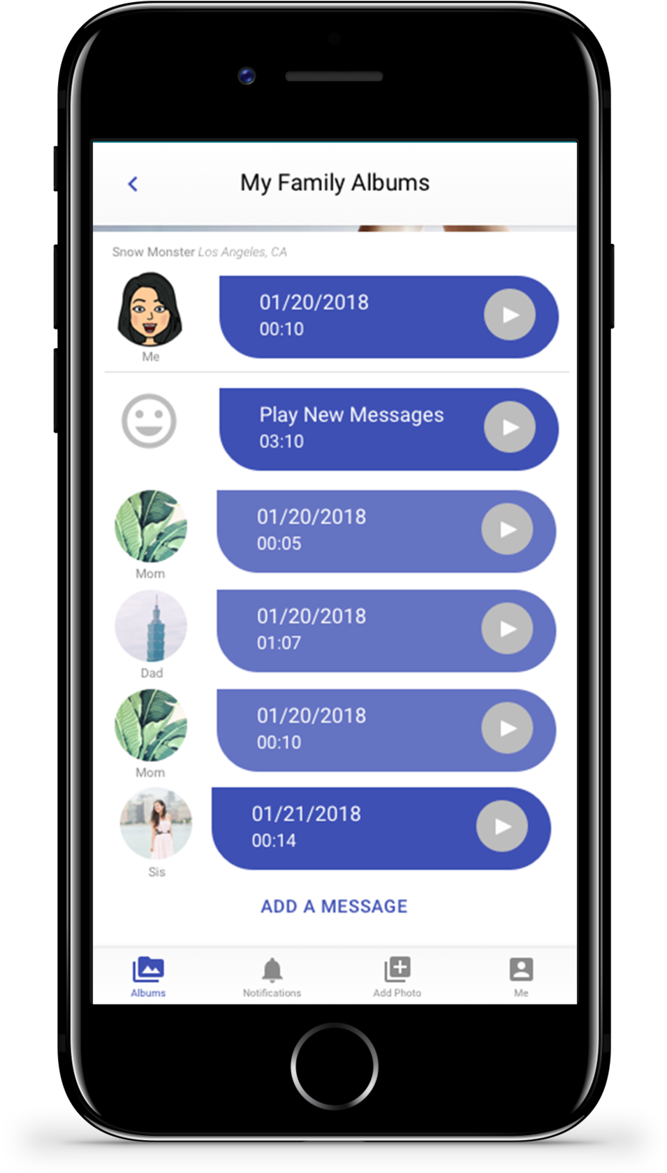 Iphone-album Messages - Add - Iphone (1000x1747), Png Download