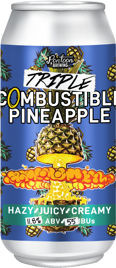 Triple Combustible Pineapple - Drink (450x1000), Png Download