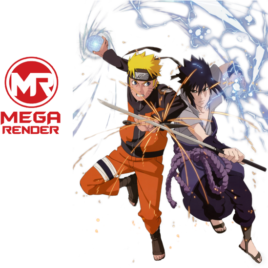 Anime - Naruto Vs Sasuke Png (564x573), Png Download