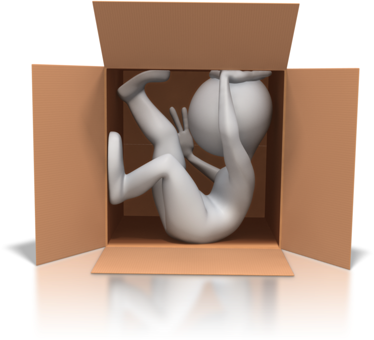 Stick Figure Tight Quarters 800 Clr 4521 - Fitting A Quart Into A Pint Pot (800x700), Png Download