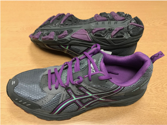 Trainers Asics Tambora Charcoal Purple Neon Green - Water Shoe (600x600), Png Download