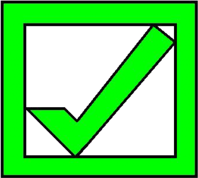 Green Tick Clipart Transparent Background - Transparent Check (640x480), Png Download