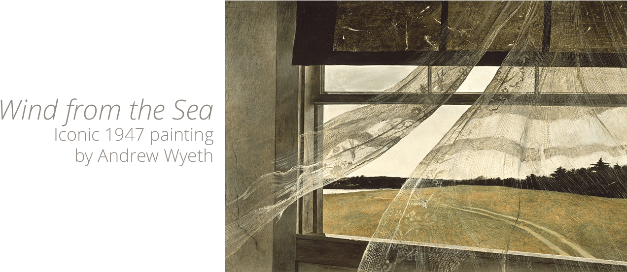 Andrew Wyeth Prints Print Gallery Home Page - Andrew Wyeth Looking Out Looking (1440x900), Png Download