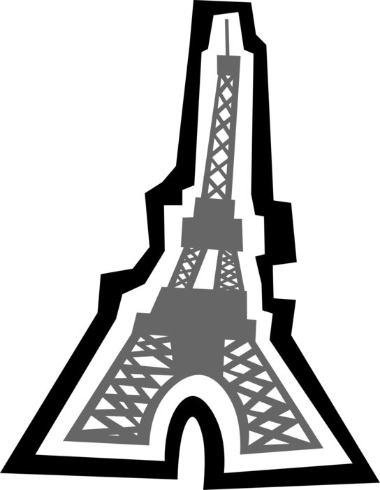More In Same Style Group - France Clip Art (544x700), Png Download