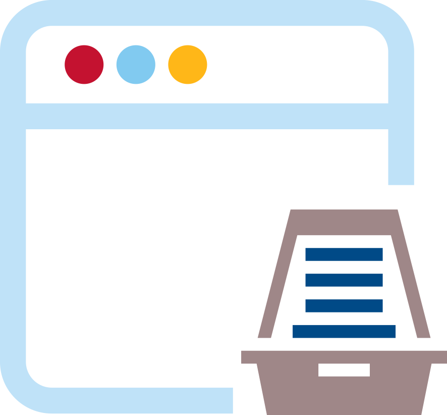 Manage Digital Assets Using A Web Cms Dam - Icon Asset Management Digital Assets (886x822), Png Download