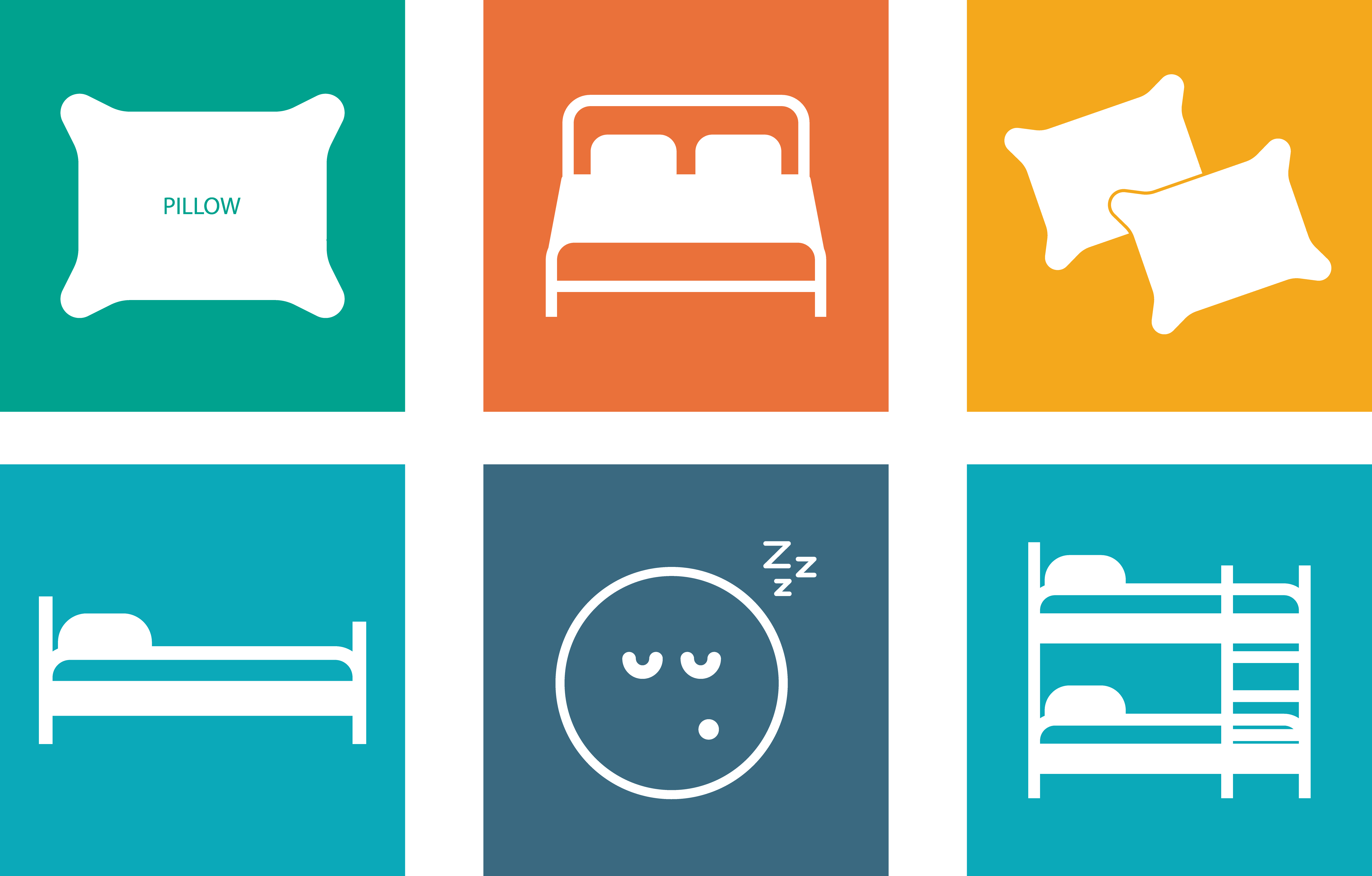 Image Free Stock Bedding Pillow Icon Bed Picture Collection - Png Pillow Icon (5468x3492), Png Download