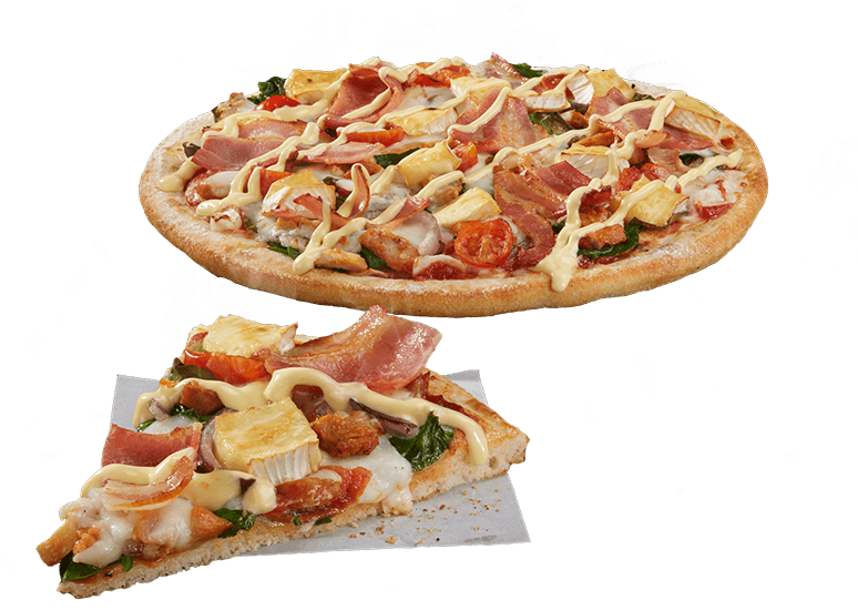 Chicken & Camembert - Chicken And Camembert Pizza (800x550), Png Download