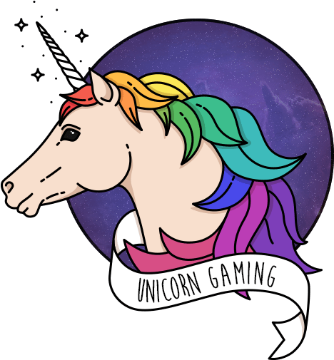 Gaming Unicorn (593x541), Png Download