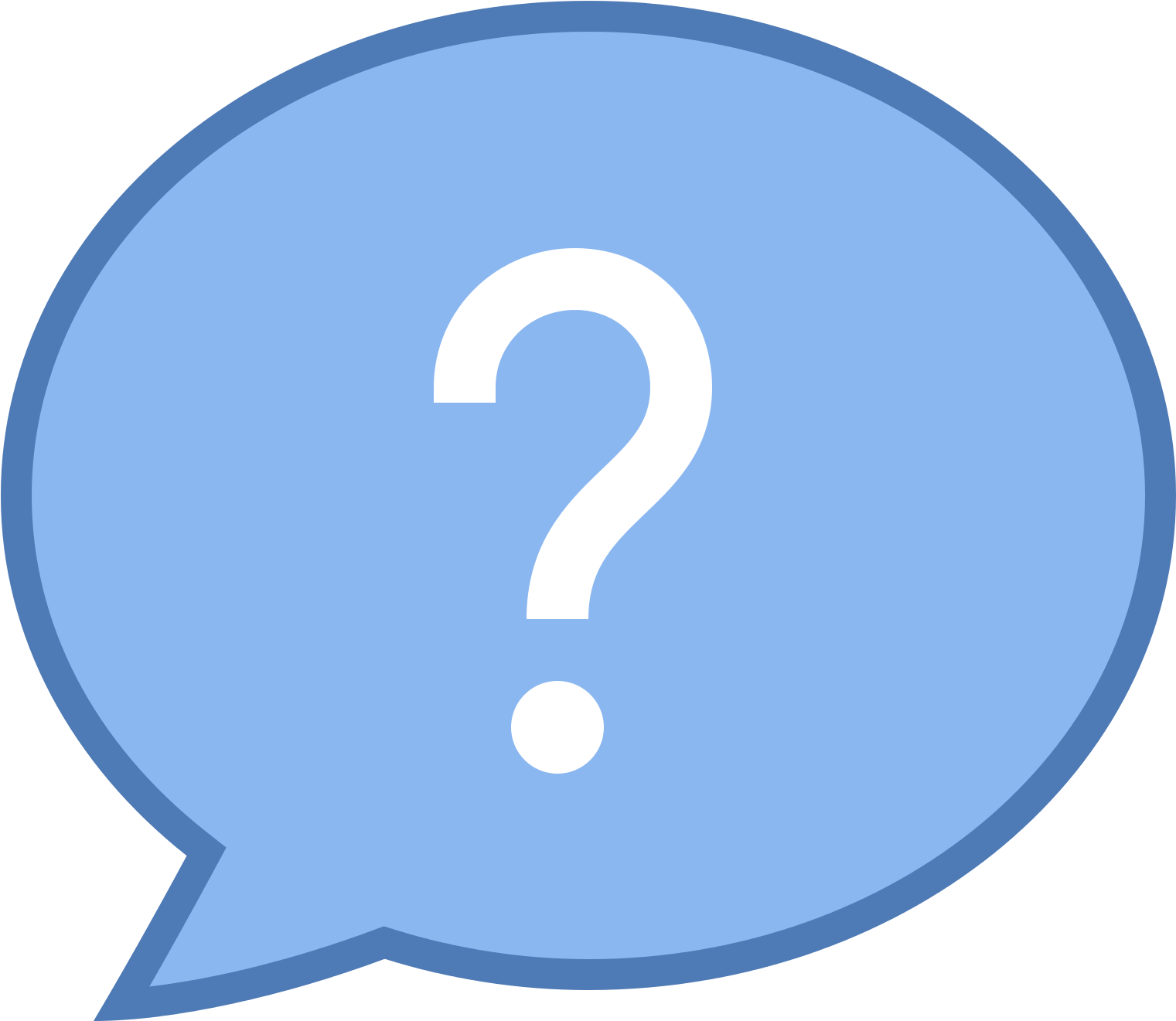 Download Facebook Messenger Windows - Blue Background Question Mark Transparent (1600x1600), Png Download