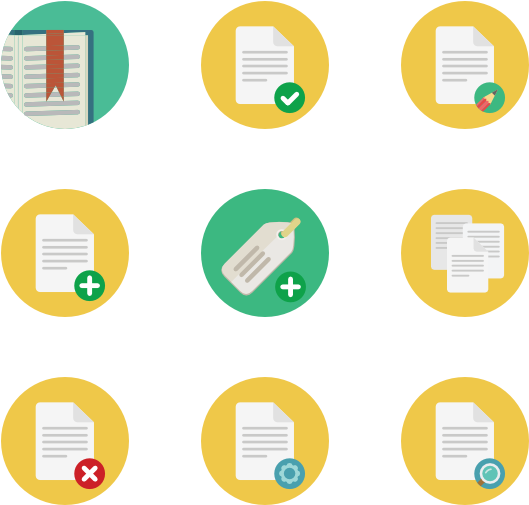 Documents And Bookmarks - Circle (600x564), Png Download