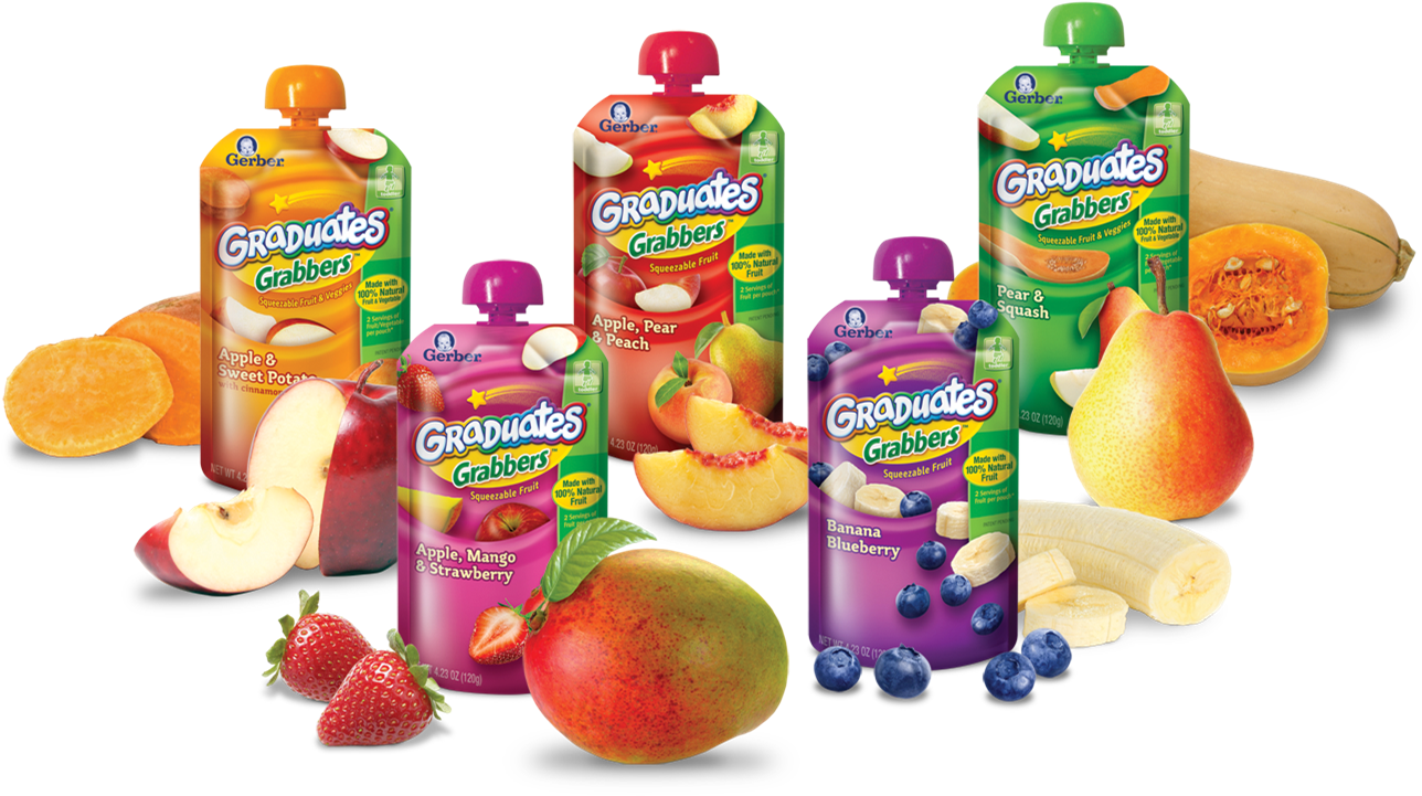 Free Gerber Products With New Coupons - Gerber Graduates Grabbers (1321x801), Png Download