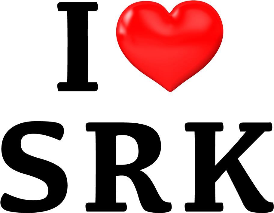 I Love Srk Shahrukh Khan Black On Student Show Rh Studentshow - Heart (1200x1920), Png Download