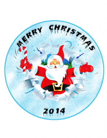 Merry Christams1-600x600 - San Nicolas Papa Noel Historia (600x600), Png Download