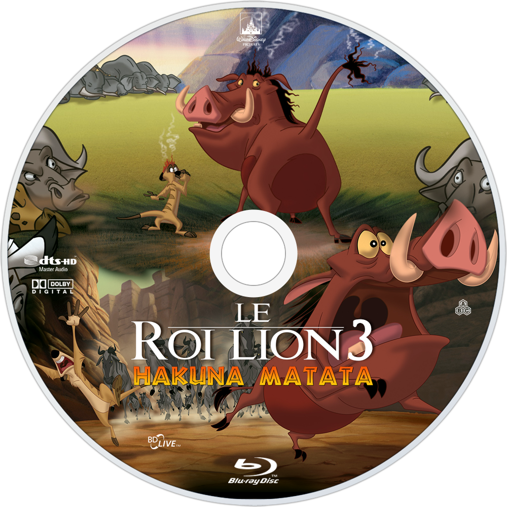 The Lion King 1½ Bluray Disc Image - Lion King 1 1 2 Blu Ray Disc (1000x1000), Png Download