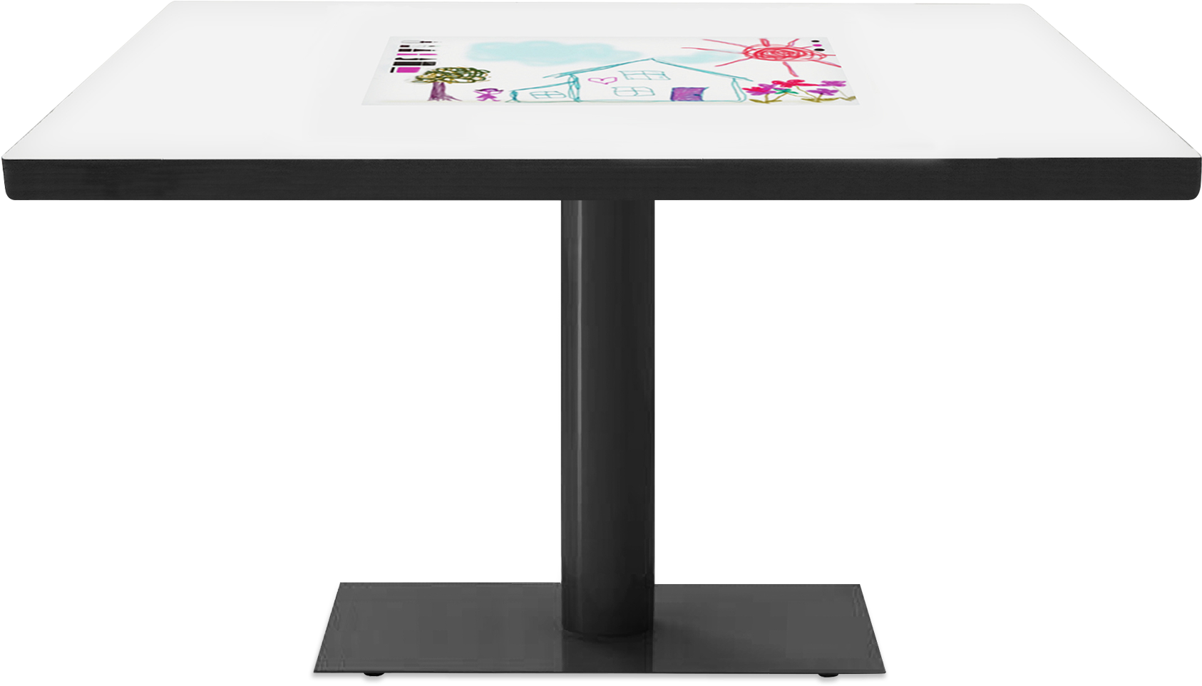 42” Ucreate Digital Table - Coffee Table (2495x1200), Png Download