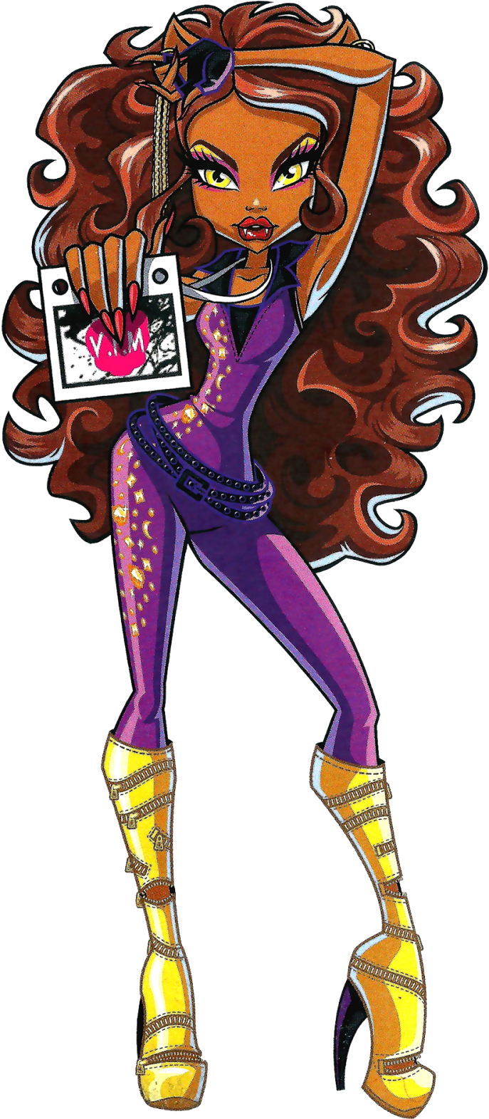 Tumblr O1zcgrv3qy1tc5d60o6 1280 - Monster High Music Festival Clawdeen (747x1600), Png Download