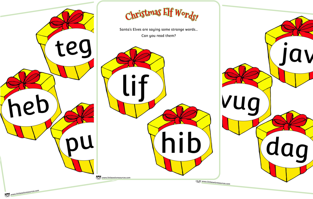 Nonsense Christmas Elf Words - Illustration (1000x667), Png Download