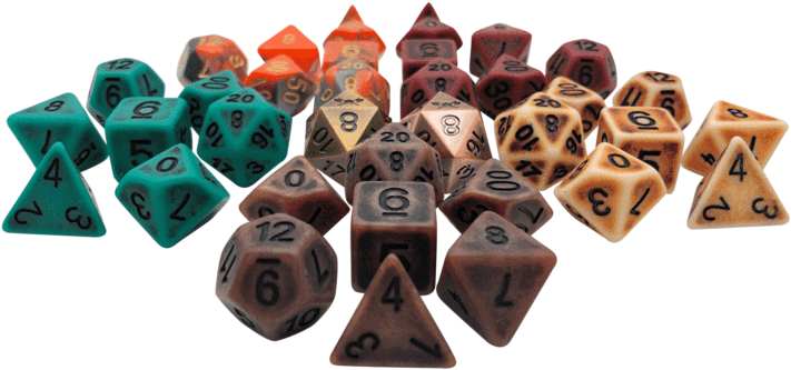 Steampunk Dice Sets For D&d - Triangle (750x563), Png Download