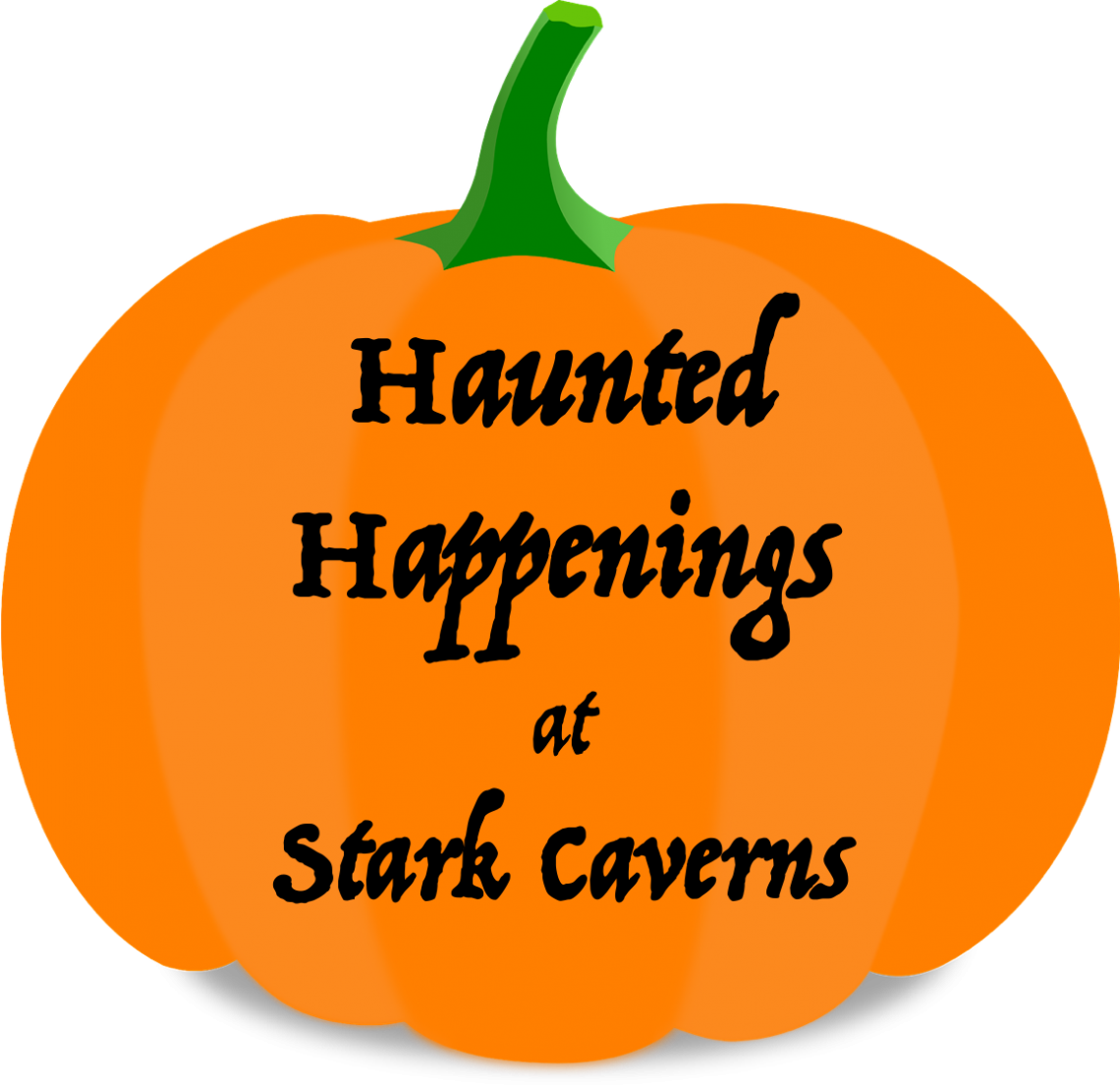 Haunted Happenings At Stark Caverns - Pumpkin (1140x1109), Png Download