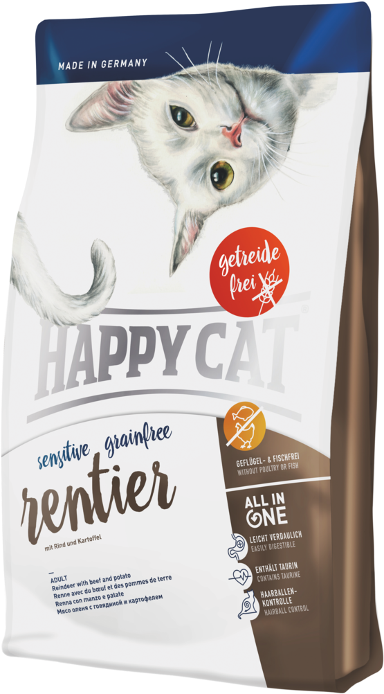 Happy Cat® Sensitive - Kitten (599x1023), Png Download