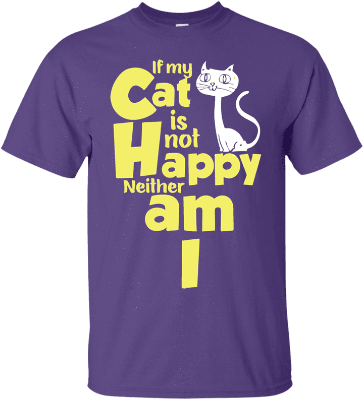 Happy Cat T-shirt - T Shirt Design Family Day (800x800), Png Download