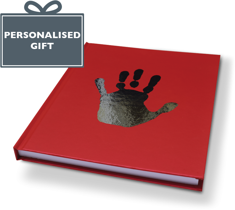 Personalised Foil Blocked Handprint Notebook - From You To Me (800x800), Png Download