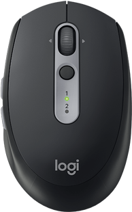 M590 Multi-device Silent Silent Wireless Mouse For - Logitech Wireless Mouse Silent M590 Black Mouse (393x393), Png Download