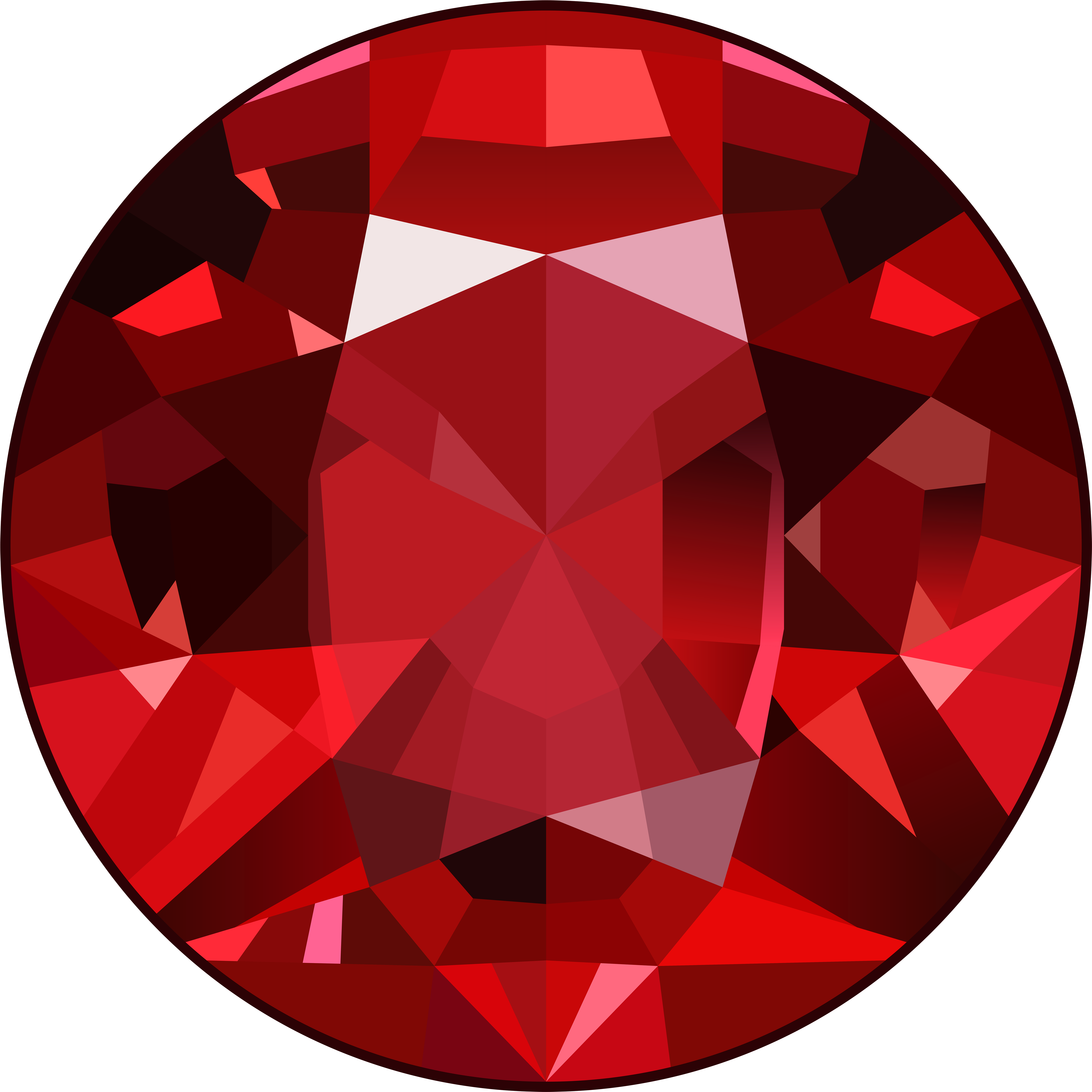 Red Gem Png Clip Art Image - Green Emerald Clip Art (6000x6000), Png Download