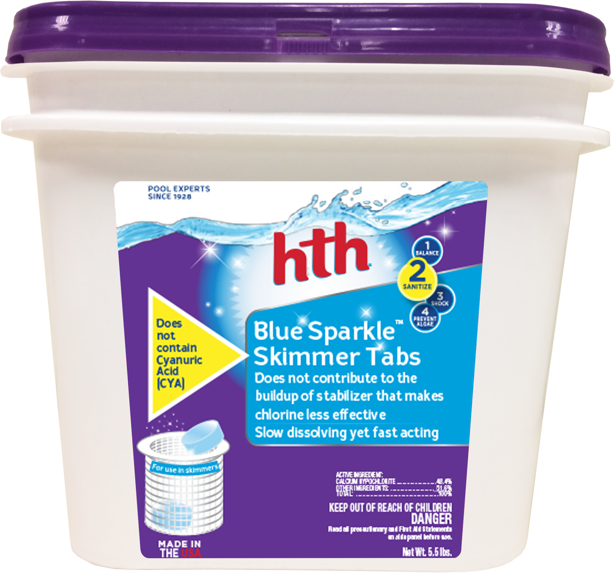 Hth Blue Sparkle Skimmer Tabs, - Hth Blue Sparkle Skimmer Tabs 28001 (3264x2448), Png Download