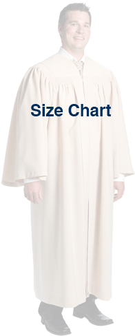 Choral Robes And Tunics - Mens Robe Size Chart (250x488), Png Download