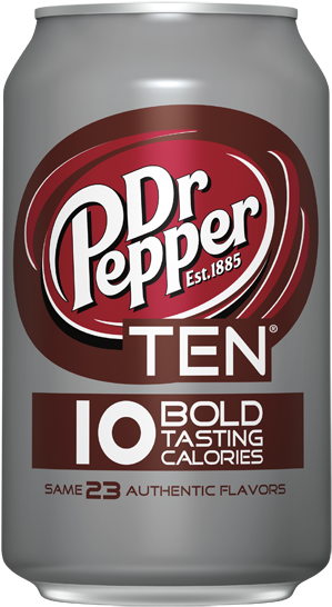 Dr Pepper Ten - Dr Pepper Ten - 24 Pack, 12 Fl Oz Cans (345x574), Png Download