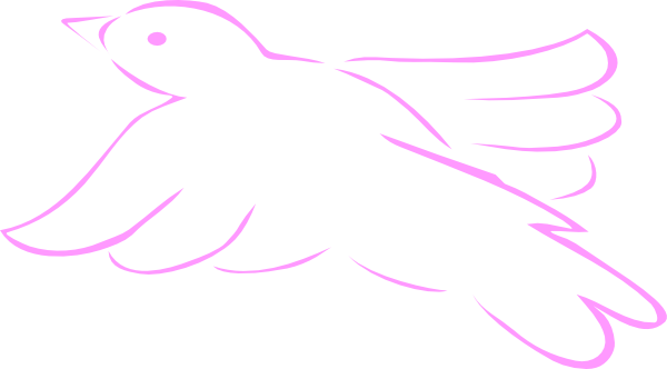 Outline Clip Art At Clker Com Vector - Birds Flying Outline Png (600x332), Png Download